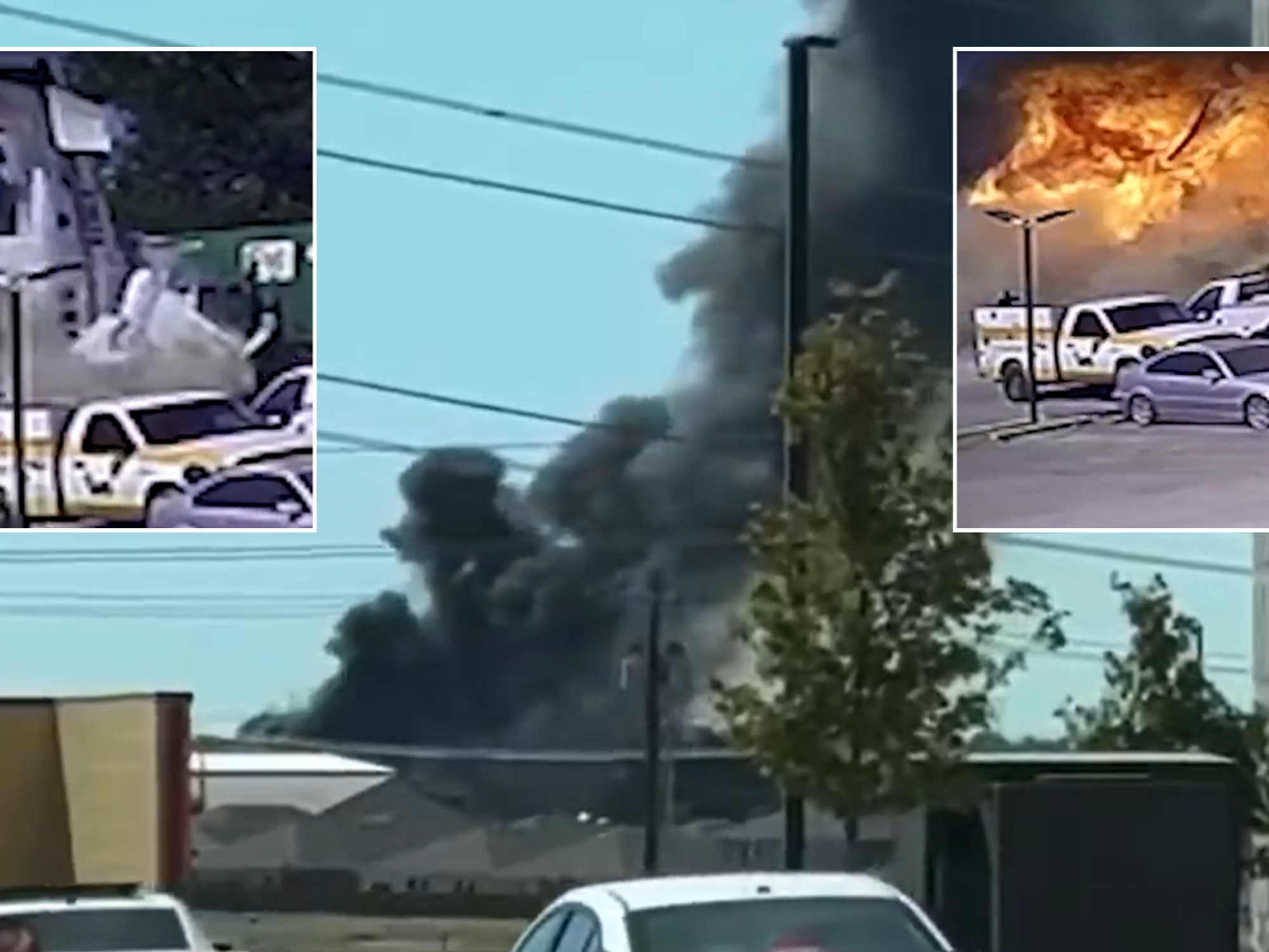 Two dead in Texas after horror plane crash as extraordinary fireball seen erupting on impact