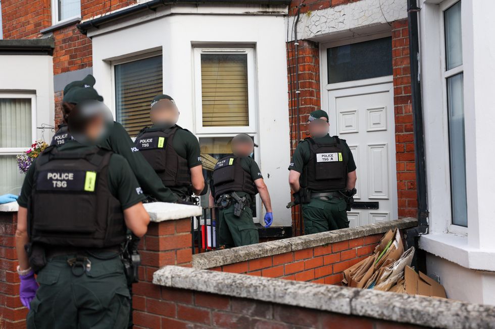Two people were taken into custody for questioning in Belfast