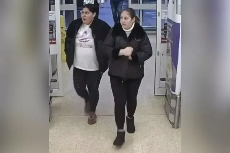 Two people who could have vital information about the incident were pictured on CCTV cameras at the supermarket