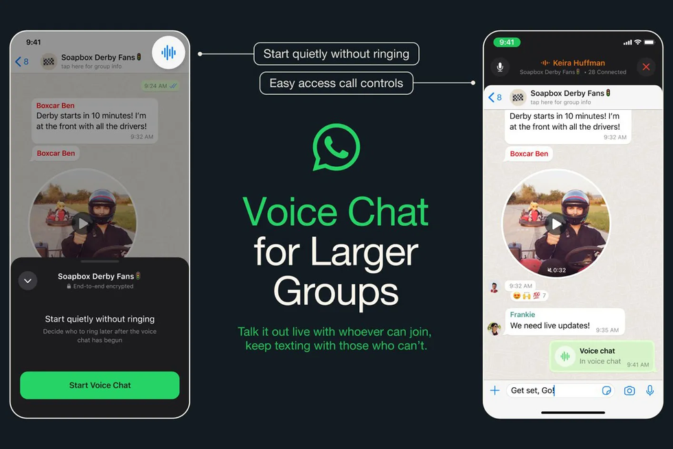 chat update call in whatsapp
