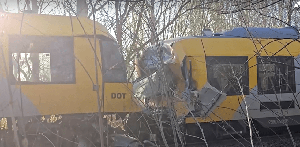 Multiple people injured after two trains collide in head-on collision in Denmark