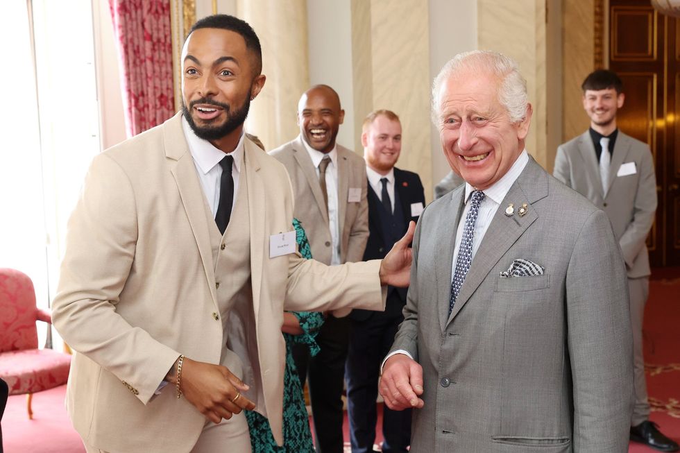 Tyler West with King Charles