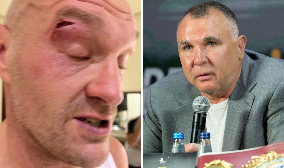 Tyson Fury and Egis Klimas