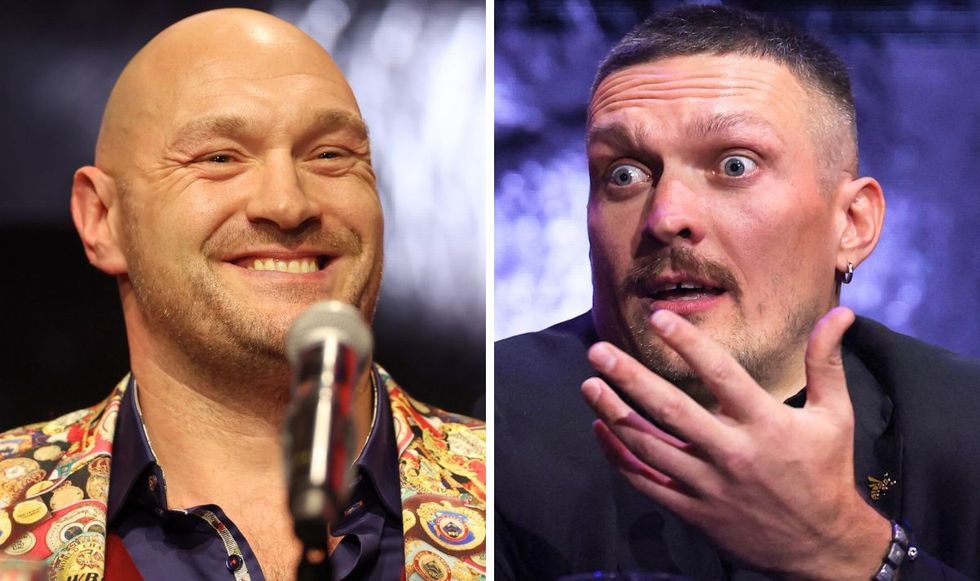 Tyson Fury and OIeksandr Usyk
