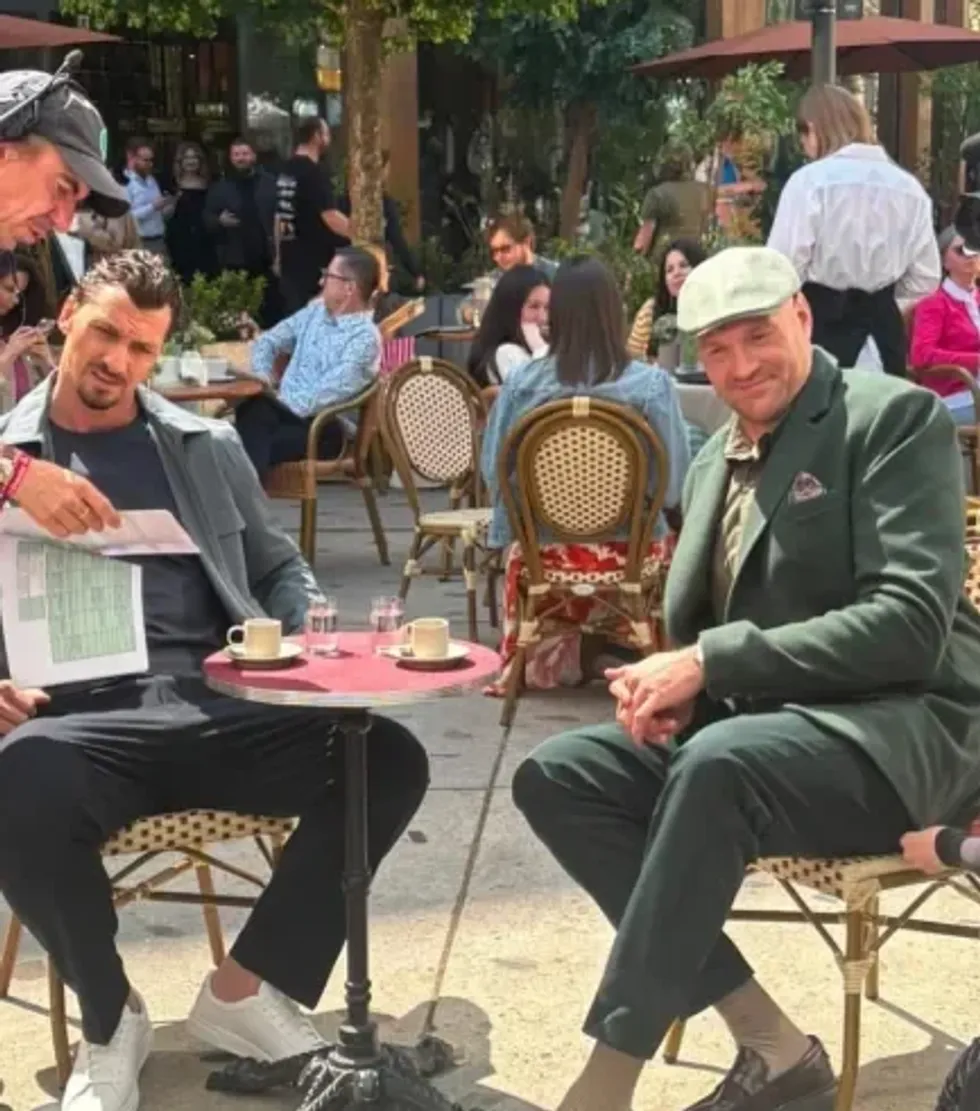 Tyson Fury and Zlatan Ibrahimovic were seen filming together this week