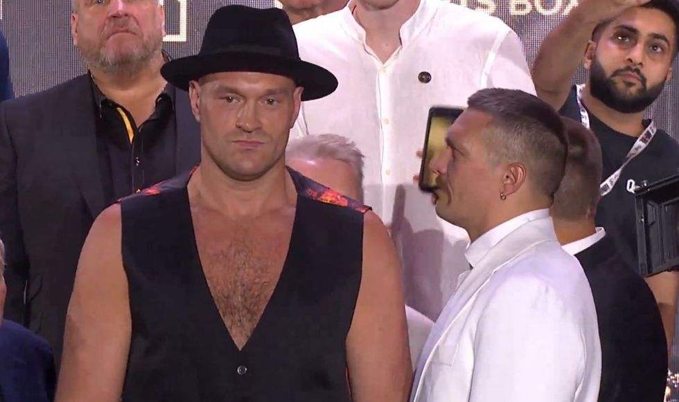 Tyson Fury continued looking straight ahead