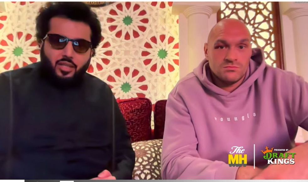 Tyson Fury featured alongside Saudi chief Turki Alalshikh