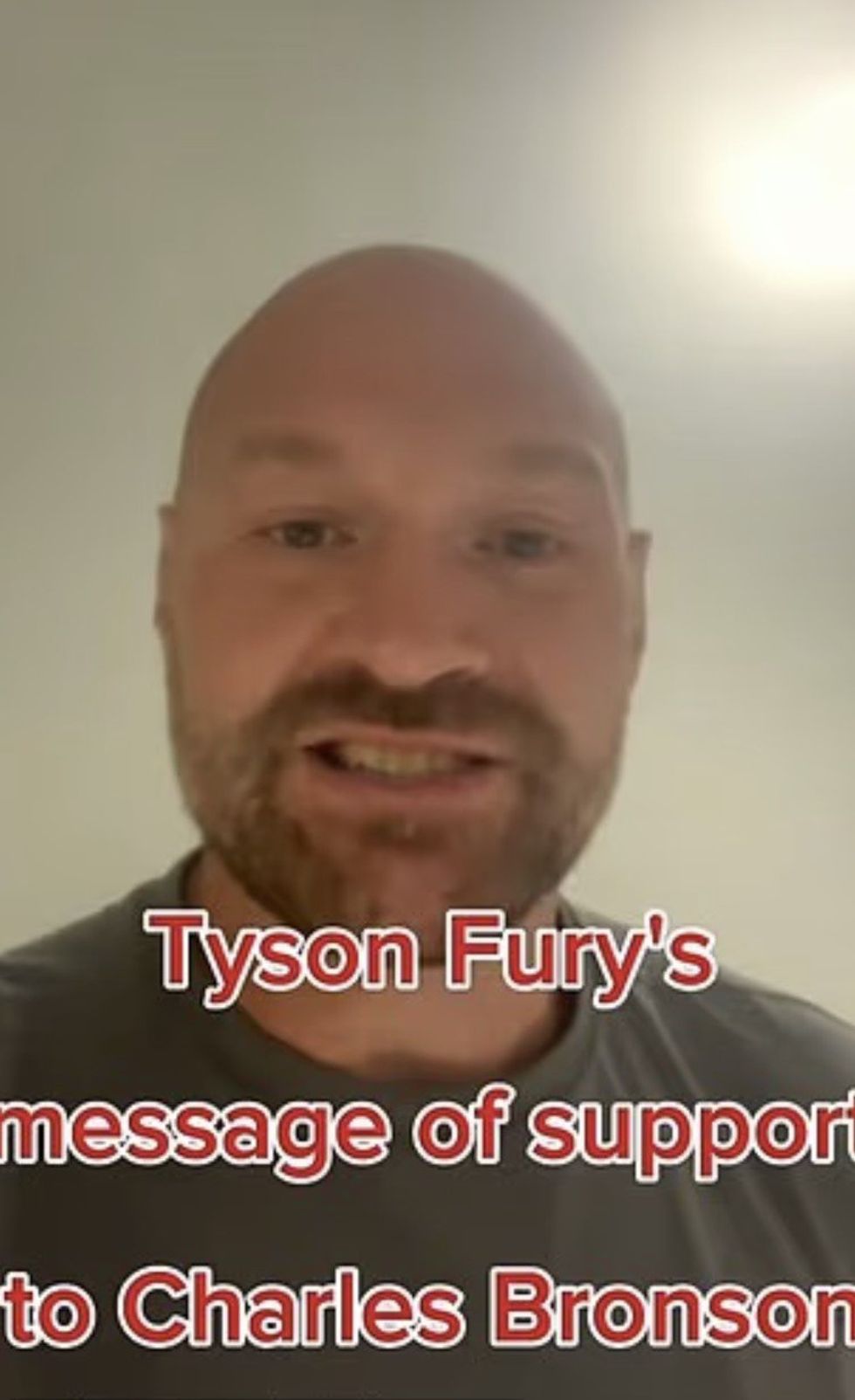 Tyson Fury is in full support of Charles Bronson