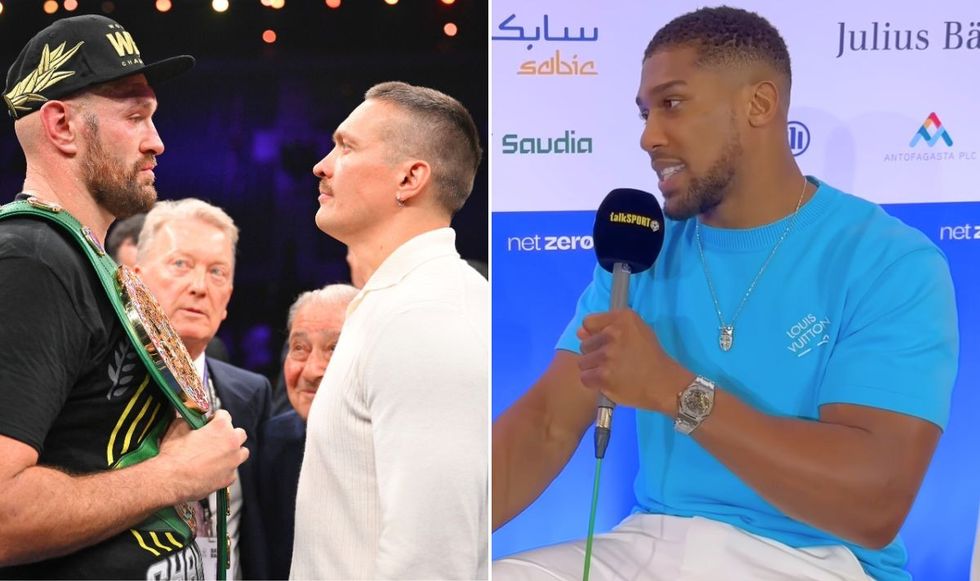 Tyson Fury, Oleksandr Usyk and Anthony Joshua