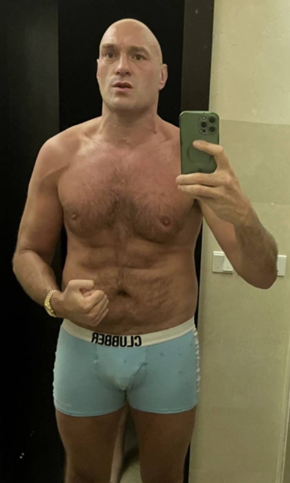 Tyson Fury posted a revealing photo on Instagram