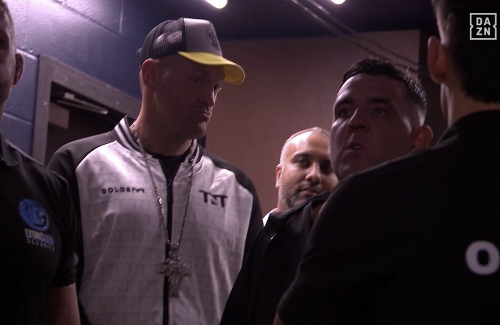 Tyson Fury was in attendance to watch his brother