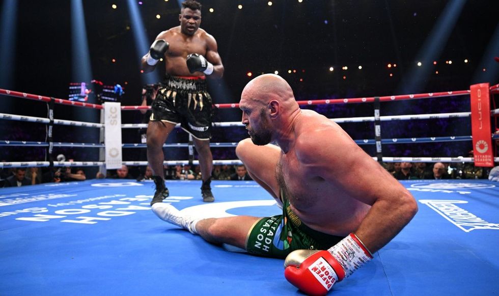 Tyson Fury was knocked down by Francis Ngannou in his last fight