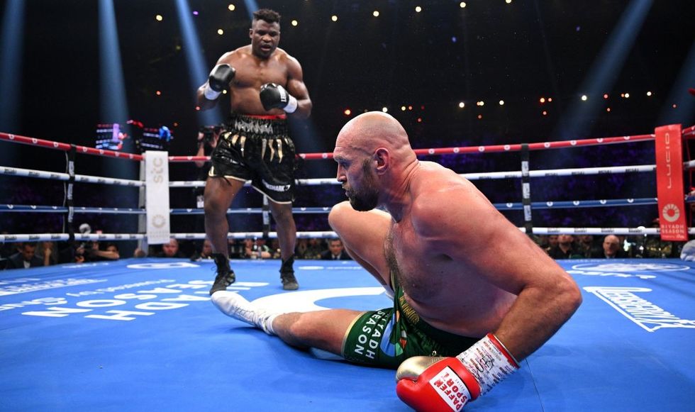 Tyson Fury was knocked down by Francis Ngannou