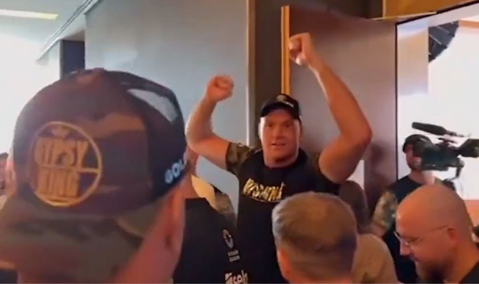 Tyson Fury was shocked when he saw his dad