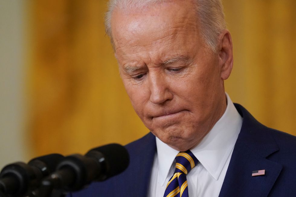 U.S. President Joe Biden holds a formal news conference in the East Room of the White House, in Washington, D.C., U.S.
