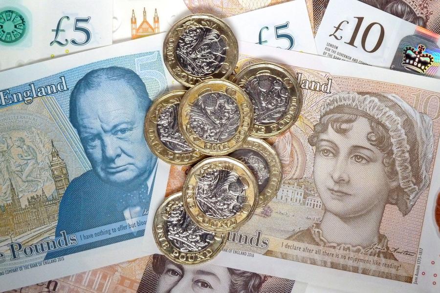 \u00a35 and \u00a310 banknotes