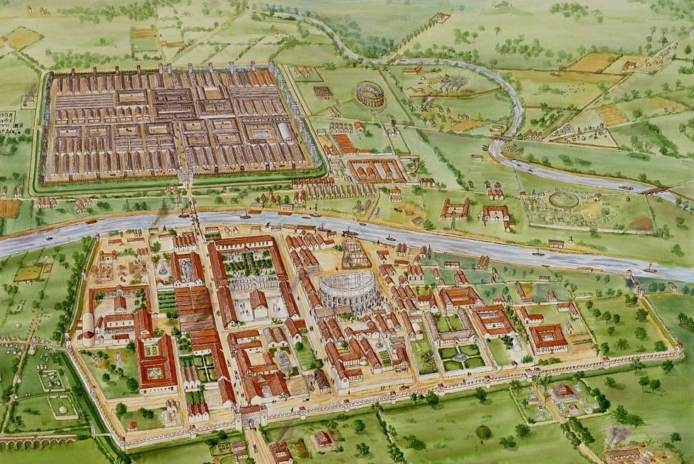 \u200b An Aerial reconstruction of ancient York