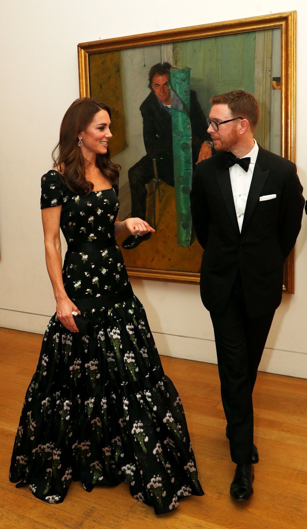 \u200b Cullinan speaks with Princess Kate back in 2019 at the National Portrait Gallery