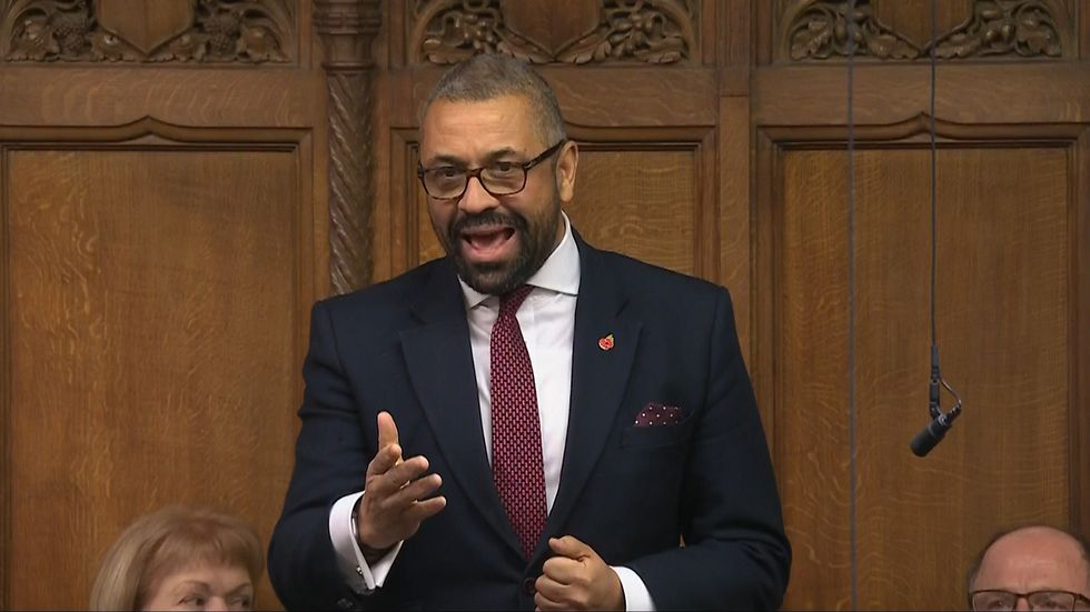 \u200b Former home secretary James Cleverly spoke to GB News
