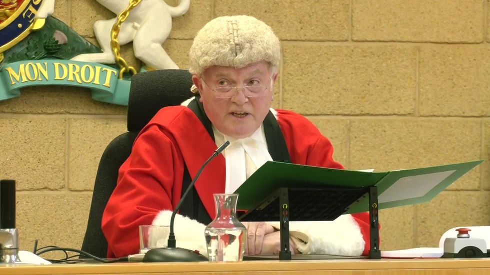 \u200b Mr Justice Soole at Coventry Crown Court reading the sentencing