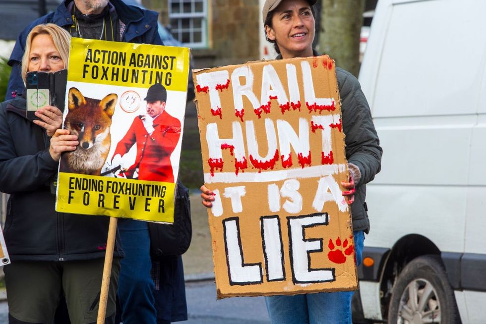 \u200b Opposition from the West Cornwall Hunt Saboteurs