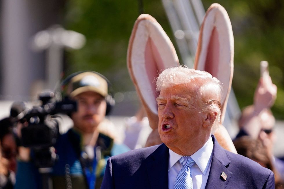 \u200b. President Donald Trump attends the 2026 White House Easter Egg Roll