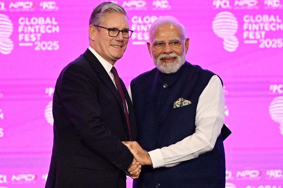 u200b Prime Minister Sir Keir Starmer and Prime Minister of India Narendra Modi