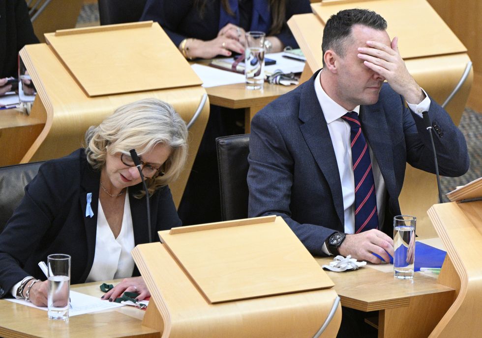 \u200b, Russell Findlay, alongside Scottish Tory Deputy Leader, Rachael Hamilton,