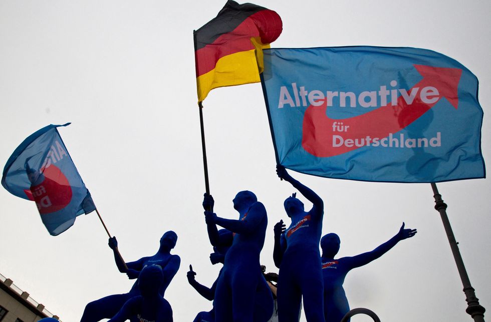 u200b: Supporters of the Eurosceptic Alternative for Germany (AfD) party