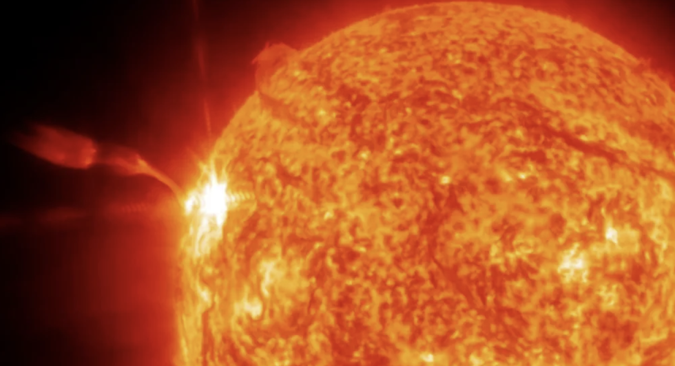 \u200b The X2.7-class flare can be spotted on the left