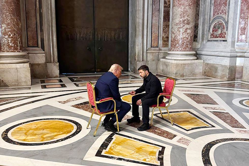 \u200b Trump and Zelensky