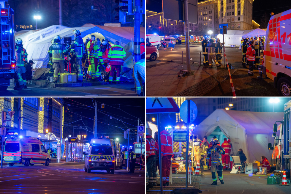 \u200b\u200bEmergency services are treating patients at the scene in Germany