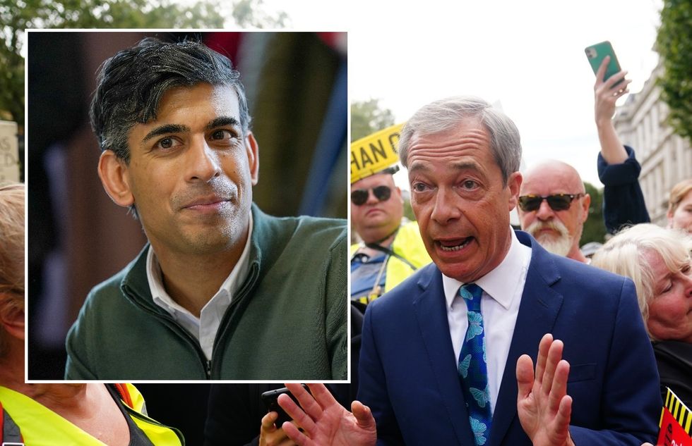 \u200b\u200bPrime Minister Rishi Sunak/Nigel Farage