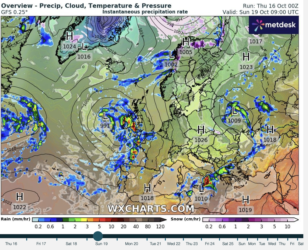 \u200bA big area of high pressure has been with us for a number of days