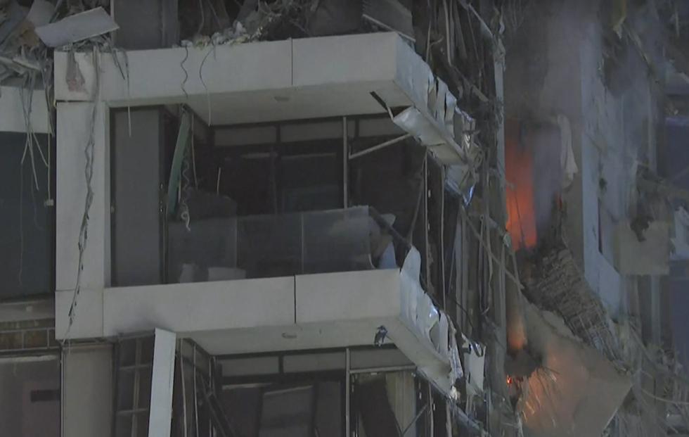 \u200bA building damaged in Tel Aviv