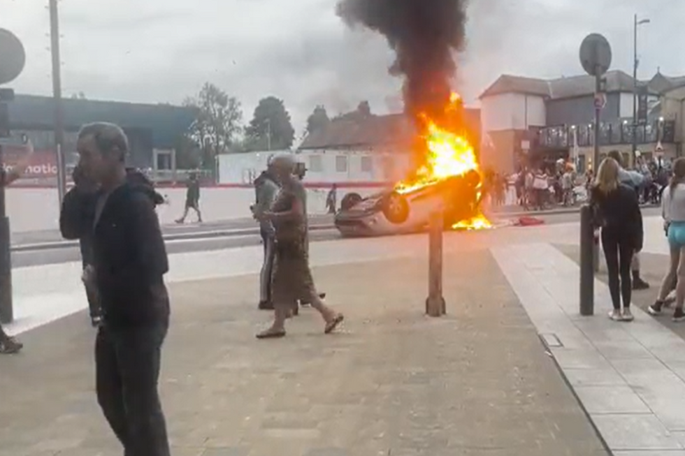 \u200bA car was set ablaze in Sunderland
