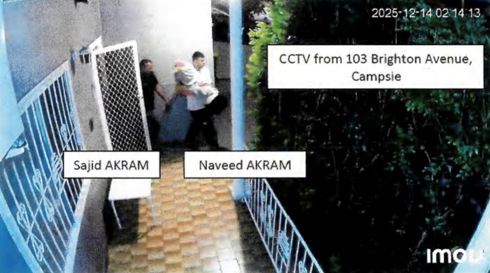 \u200bA CCTV footage shows Naveed Akram and his father, Sajid Akram