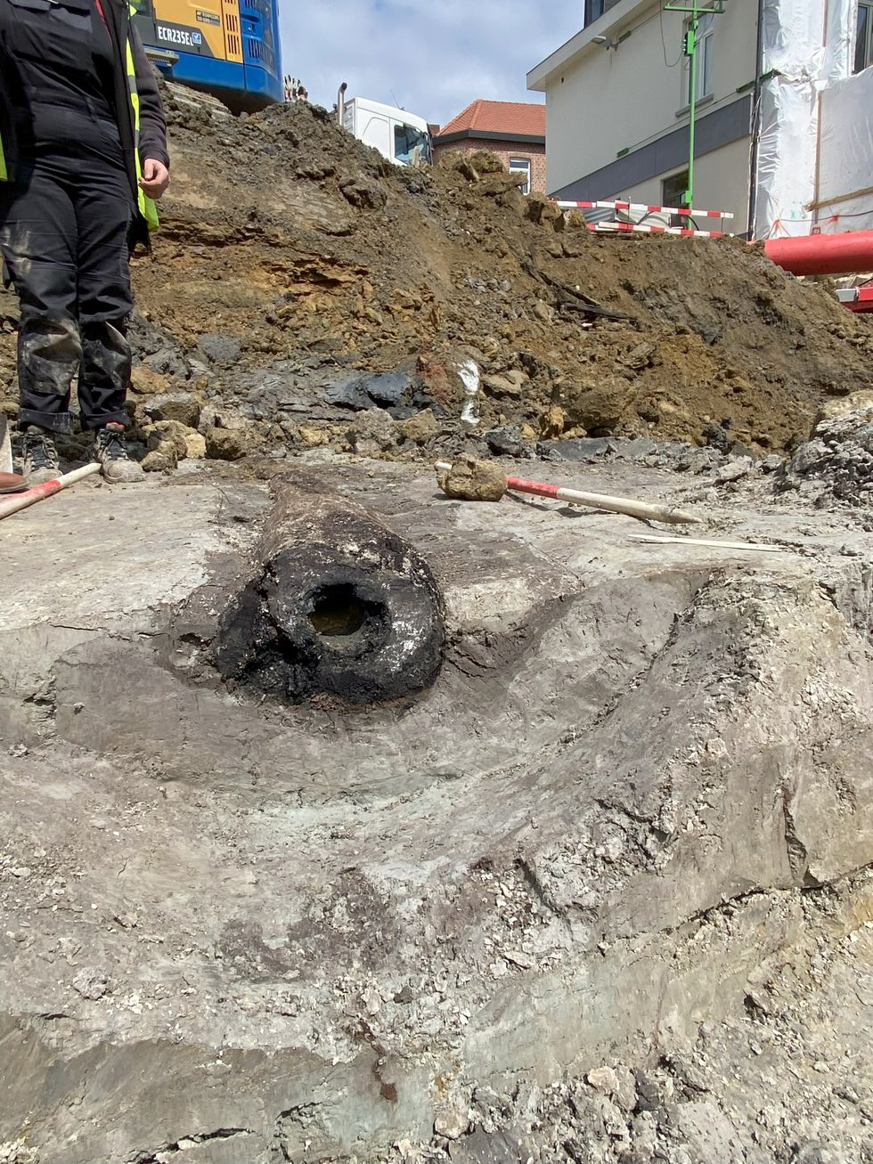 \u200bA close up of the pipe