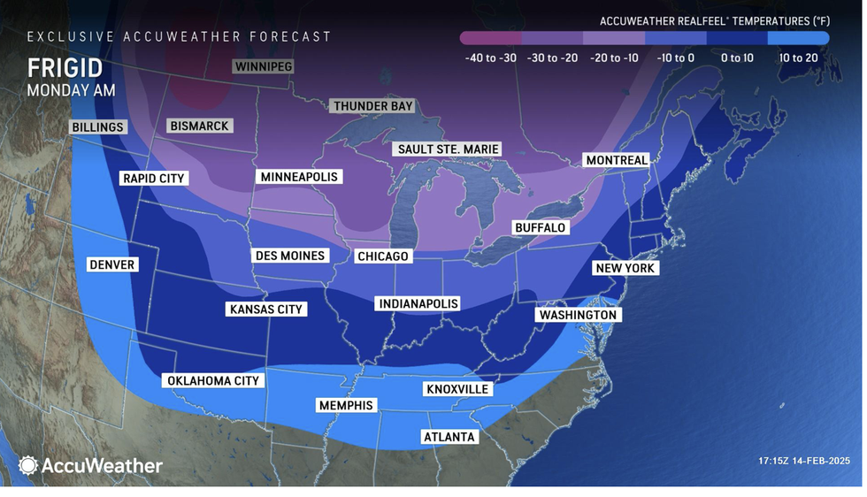 \u200bA deep Arctic chill will descend from the north