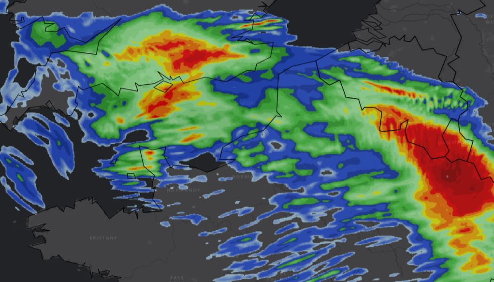 \u200bA low pressure system is beginning to sweep across the UK