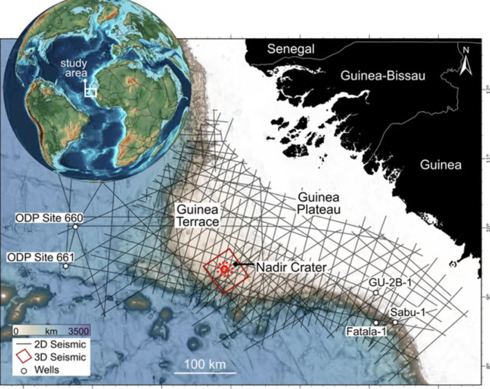 \u200bA map showing a map of the asteroid