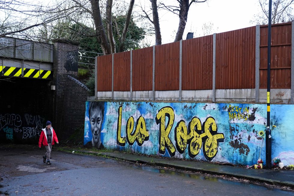 \u200bA mural dedicated to Leo Ross