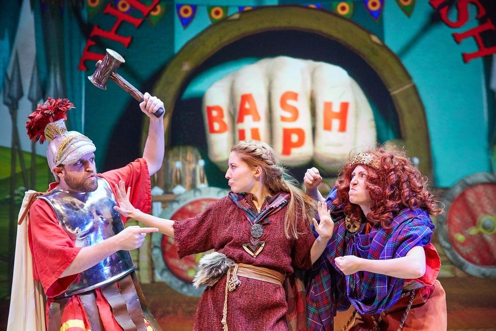 \u200bA production of Groovy Greeks and Incredible Invaders - Horrible Histories by the Birmingham Stage Company