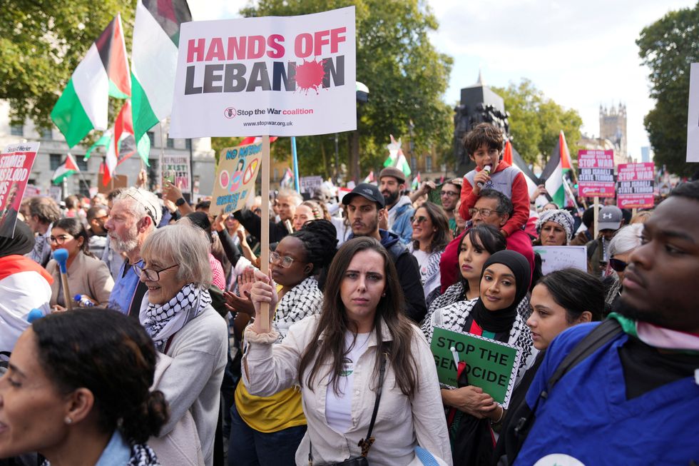\u200bA protest took place in central London