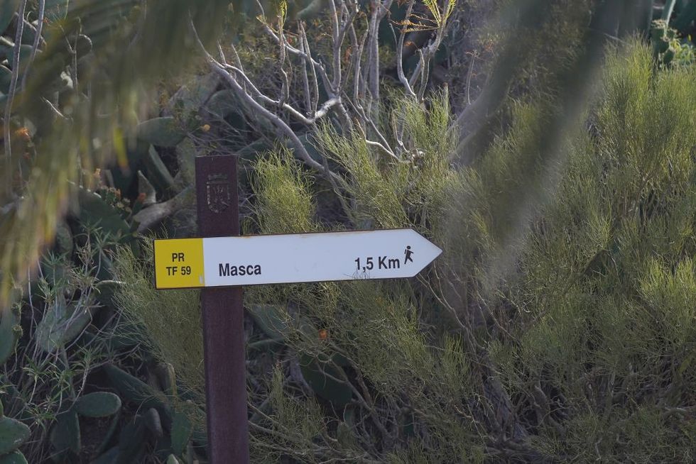\u200bA sign near Masca