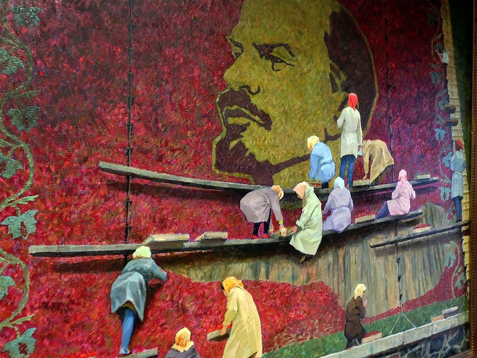\u200bA Soviet realism painting of Lenin