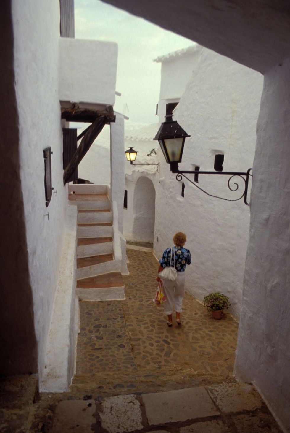 \u200bA street of Binibeca Vell, Menorca