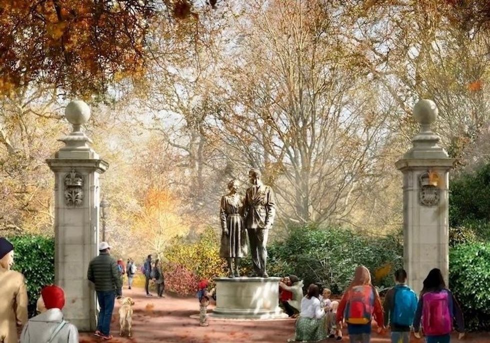 \u200bA tribute to the late Queen and her husband Prince Philip