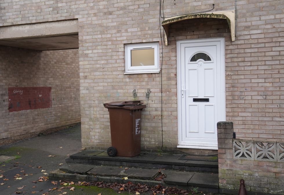 \u200bA view of the property in Skegness Walk in Corby, Northamptonshire, after the death of Harshita Brella