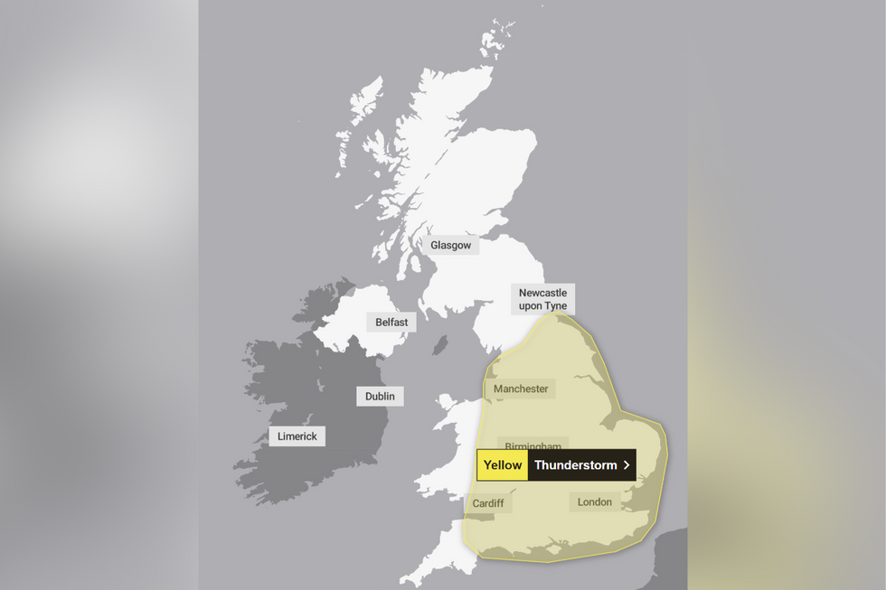 \u200bA weather warning has been issued